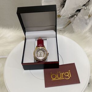 BURGI Swarovski Crystal Watch